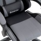 Кресло компьютерное DEFENDER 'Strider', 2 подушки, ткань/экокожа, черное/серое, 64056