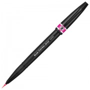Ручка-кисть PENTEL (Япония) 'Brush Sign Pen Artist', линия письма 0,5-5 мм, розовая, SESF30C-P