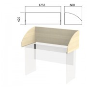 Экран-перегородка 'Канц' 1232х600х420 мм, цвет дуб молочный/дуб молочный (КОМПЛЕКТ С ФУРНИТУРОЙ)