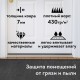 Коврик придверный 120х150 см, СЕРЫЙ, влаго-грязезащитный, 430 г/м2, ребристый, ЛЮБАША СТАНДАРТ, 701041