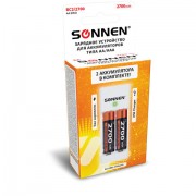 Зарядное устройство SONNEN BC2/2700, для 2-х аккумуляторов АА или ААА (Ni-Mh), в картонной коробке, 454239
