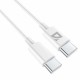 Кабель USB Type-C-Type-C, 60 Вт, белый, 2 м, DEFENDER F182, 87538