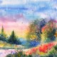 Краски акварельные BRAUBERG 'KIDS', медовые, 12 цветов, квадратные кюветы, пластиковый пенал, 192282