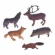 Набор фигурок 'В мире животных' 'Дикие животные России', 5 шт., 7 см, 1TOY, Т53848