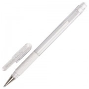 Ручка гелевая с грипом PENTEL (Япония) 'Hybrid Gel Grip', БЕЛАЯ, узел 0,8 мм, линия письма 0,4 мм, K118-LW
