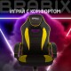 Кресло компьютерное BRABIX 'Blaze GM-162', TW/экокожа, черное/желтое, 532579, 7083507