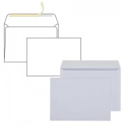 Конверты С5 (162х229 мм), отрывная лента, 80 г/м2, КОМПЛЕКТ 1000 шт., внутренняя запечатка, С5.01С