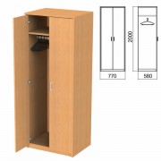 Шкаф для одежды 'Арго', 770х580х2000 мм, груша арозо (КОМПЛЕКТ)