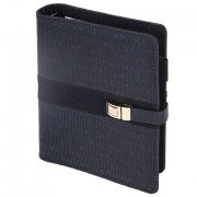 Ежедневник-органайзер недатированный В6 150х190 мм BRAUBERG 'Orion', под кожу, 160 л., черный, 116209