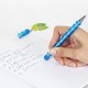 Ручки стираемые гелевые ЮНЛАНДИЯ 'Горошек', НАБОР 2 штуки, СИНИЕ, + 4 сменных стержня, линия письма 0,35 мм, 143671