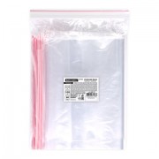 Пакеты ZIP LOCK 'зиплок' ПРОЧНЫЕ, комплект 100 шт., 250х350 мм, ПВД, 60 мкм, BRAUBERG EXTRA, 608175