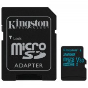 Карта памяти microSDHC 32 GB KINGSTON Canvas Go UHS-I U1, 90 Мб/сек (class 10), адаптер, SDCG2/32GB