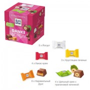 Шоколадные конфеты RITTER SPORT 'DANKE SCHON', набор 5 вкусов, 22 конфеты, 176 г