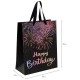 Пакет подарочный (1 штука) 26x13x32 см (L), 'LED Bag', черный, ЗОЛОТАЯ СКАЗКА, 700836