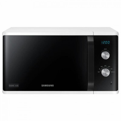 Микроволновая печь SAMSUNG MS23K3614AW/BW, объем 23 л, мощность 800 Вт, механическое управление, белая