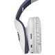 Наушники с микрофоном (гарнитура) DEFENDER FREEMOTION B525, Bluetooth, беспроводные, белые с синим, 63526