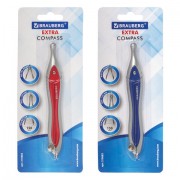 Циркуль BRAUBERG 'Extra', 125 мм, блистер, 210683