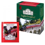 Чай AHMAD (Ахмад) 'English Breakfast', черный, 100 пакетиков по 2 г, 600i-08