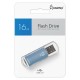 Флеш-диск 16 GB, SMARTBUY V-Cut, USB 2.0, металлический корпус, синий, SB16GBVC-B