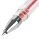Ручка гелевая STAFF 'Basic' GP-789, КРАСНАЯ, корпус прозрачный, хромированные детали, узел 0,5 мм, 142790
