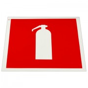 Знак пожарной безопасности 'Огнетушитель', КОМПЛЕКТ 10шт, 200*200мм, пленка самокл, F 04, код 1С/F 04