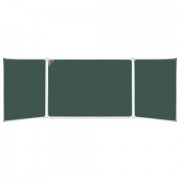 Доска для мела/магнитно-маркерная 3-х элементная 100х150/300 см, 3 поверхности/мел + 2 поверхности/маркер, BS, ТЭ-300К