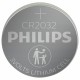 Батарейки КОМПЛЕКТ 2 шт., PHILIPS Lithium, CR2032, литиевые, блистер, Б0062716