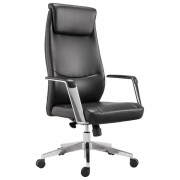 Кресло офисное BRABIX PREMIUM 'Jazz EX-757', синхромеханизм, алюминий, экокожа, черное, 532489