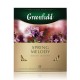 Чай GREENFIELD (Гринфилд) 'Spring Melody' ('Мелодия весны'), черный с чабрецом, 100 пакетиков в конвертах по 1,5 г, 1065-09