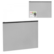 Папка-конверт СЕКЬЮРИТИ на молнии А4 (230х333 мм), ПВХ, непрозрачная, серая, STAFF, 274078