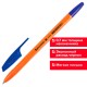Ручка шариковая BRAUBERG 'X-333 Orange', синяя, ВЫГОДНАЯ УПАКОВКА, КОМПЛЕКТ 50 штук, линия письма 0,35 мм, 880006