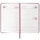 Ежедневник датированный 2021 А5 (138х213 мм) BRAUBERG 'Select', балакрон, красный, 111398