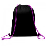 Мешок для обуви BRAUBERG плотный, карман на молнии, подкладка, 43х33 см, 'Neon Purple', 271626