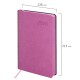 Ежедневник датированный 2026 А5 138x213 мм, BRAUBERG 'Stylish', под кожу, гибкий, розовый, 117099