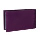 Визитница карманная BEFLER 'Гипюр' на 40 визиток, натуральная кожа, тиснение, фиолетовая, V.43.-1