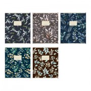 Тетрадь А5, 48 л. BRUNO VISCONTI, скоба, клетка, Soft-Touch, фольга, 'FLORAL PATTERN' (5 видов), 7-48-1371