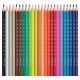 Карандаши цветные MAPED (Франция) 'Pulse'', 24 цвета, пластиковые, трехгранные, заточенные, европодвес, 862254