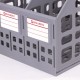 Лоток вертикальный для бумаг BRAUBERG 'MAXI Plus', 240 мм, 3 отделения, сетчатый, сборный, серый, 237014