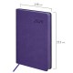 Ежедневник датированный 2026 А5 138x213 мм, BRAUBERG 'Stylish', под кожу, гибкий, фиолетовый, 117100