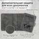 Обложка для паспорта и документов с защитой от считывания, 9 карманов, магнит, экокожа, серо-голубая, BRAUBERG, 238756