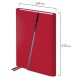 Ежедневник недатированный А5 145х213 мм BRAUBERG 'Vogue', под кожу, магнитный клапан, 160 л., красный, 116225