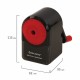 Точилка механическая BRAUBERG 'ULTRA', для чернографитных и цветных карандашей, крепление к столу, корпус черный с красным, 228626