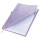 Ежедневник недатированный В6 130х185 мм BRAUBERG 'Glam', под кожу, 160 л., сиреневый, 116221