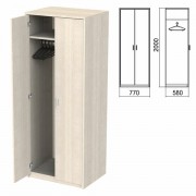 Шкаф для одежды 'Арго', 770х580х2000 мм, ясень шимо (КОМПЛЕКТ)