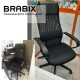 Кресло офисное BRABIX PREMIUM 'Stalker EX-608 PL', ткань-сетка/кожзам, черное, 532090