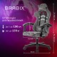 Кресло компьютерное BRABIX 'Shooter GM-123', 2 подушки, ткань, серое, 533192