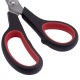 Ножницы ОФИСМАГ 'Soft Grip', 190 мм, резиновые вставки, черно-красные, 3-х сторонняя заточка, 236456