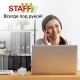 Блок для записей в боксе, 9х9х9 см, плотность 55 г/м2, белизна 70-80%, STAFF, 129202