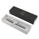 Ручка перьевая PARKER 'Jotter Stainless Steel GT', корпус серебристый, позолота, синяя, 2030948