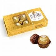 Конфеты шоколадные FERRERO 'Rocher' с лесным орехом, 75 г, пенал, 09020СТ0000114